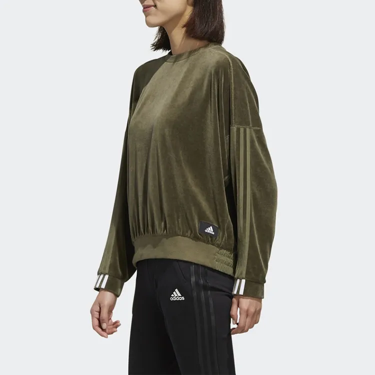 Adidas Sweatshirts Women's Khaki Brown-4