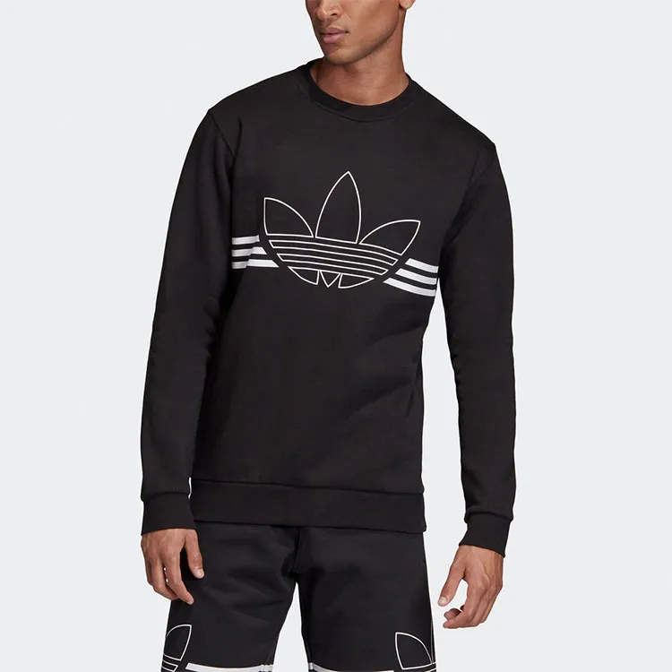 Adidas Originals OUTLINE CRW FLC Sweatshirts Men Black-2