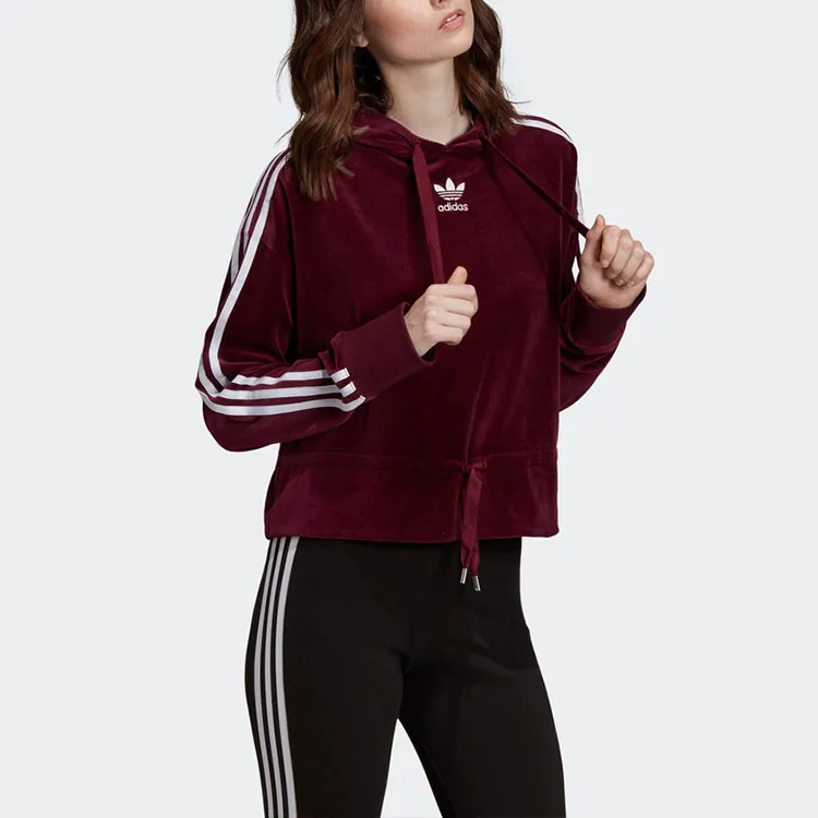 Adidas Originals Sweatshirt Women's Dark Reddish Purple-4