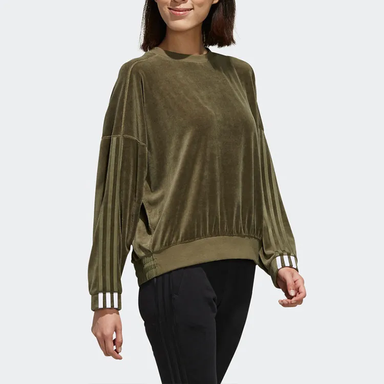 Adidas Sweatshirts Women's Khaki Brown-5