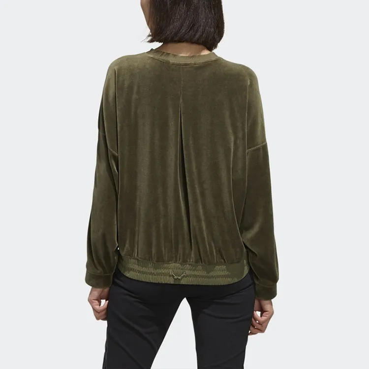 Adidas Sweatshirts Women's Khaki Brown-3