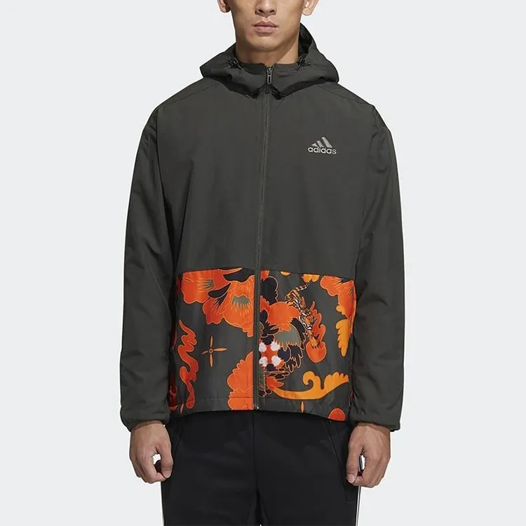 Adidas Jackets Men Dark Green Multicolor-2