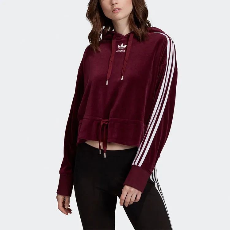 Adidas Originals Sweatshirt Women's Dark Reddish Purple-2