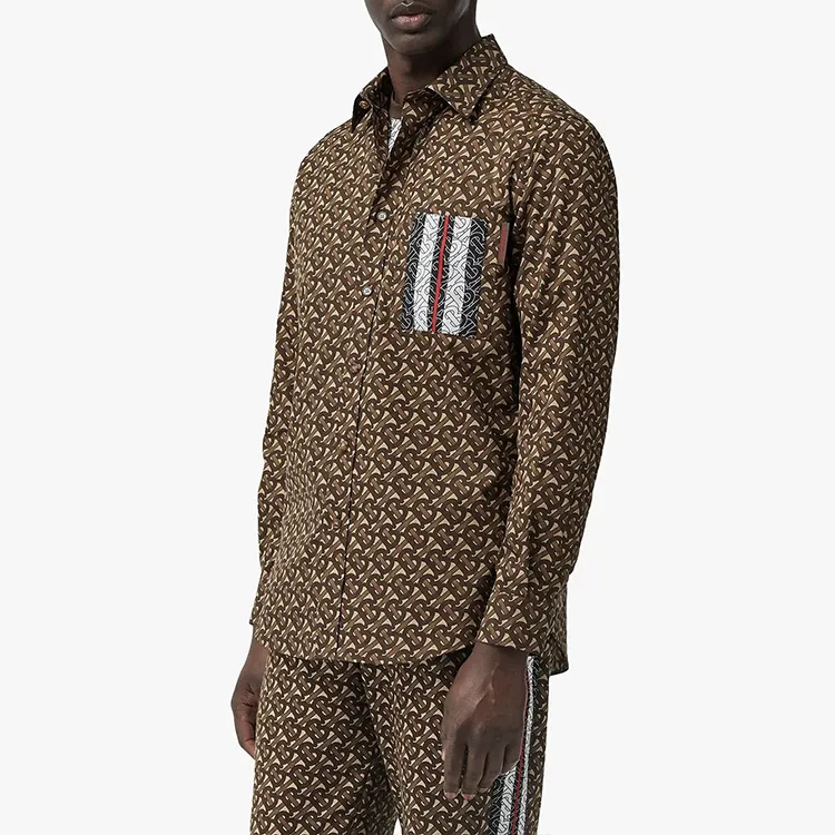 Burberry Shirts Unisex Brown-2
