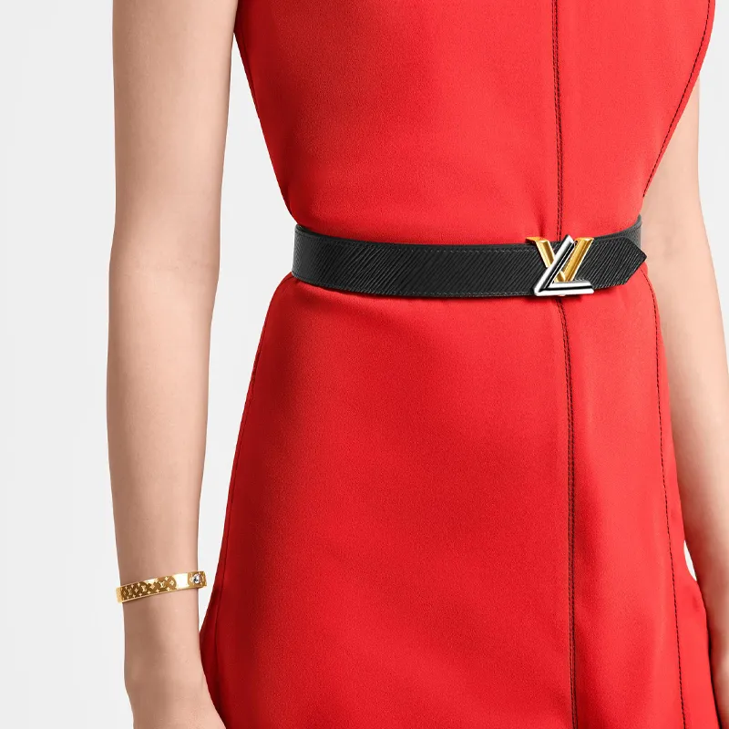 LOUIS VUITTON Twist Leather Belts Women's-1