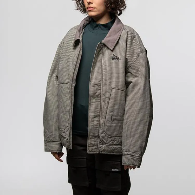 Stussy Jackets Unisex Brown Plaid-3
