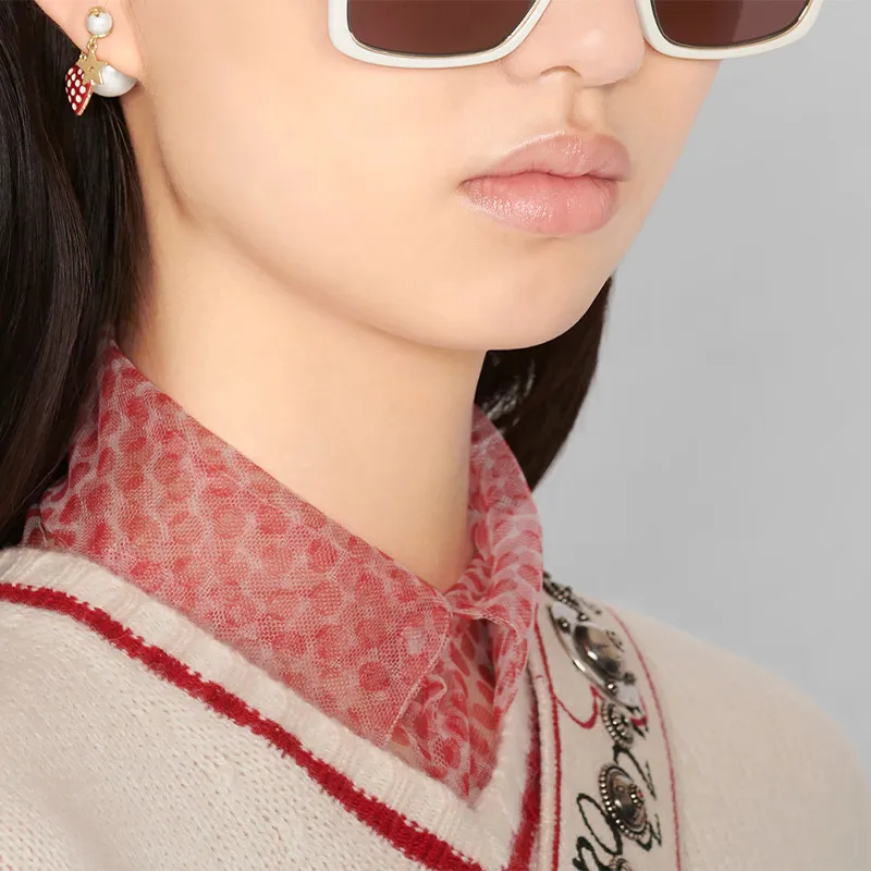 DIOR Earrings Women's Red-3