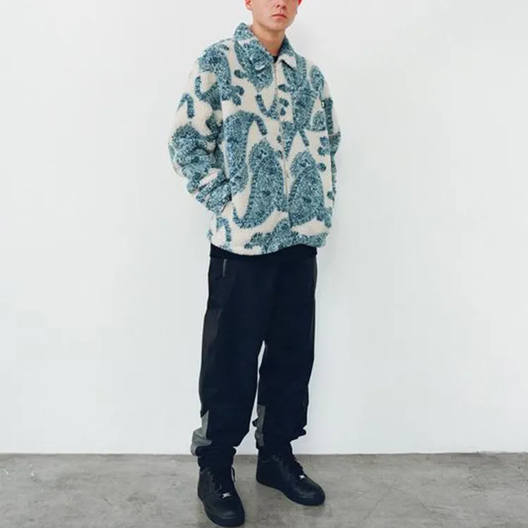 Stussy Big Paisley Full Zip Sherpa-2