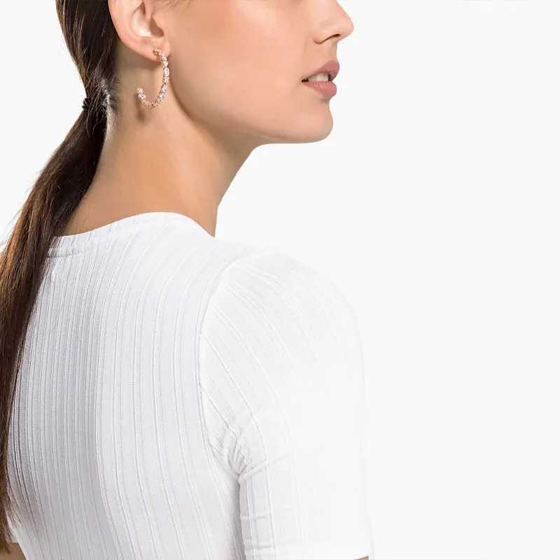 Swarovski Tennis Deluxe Earrings Women's-3