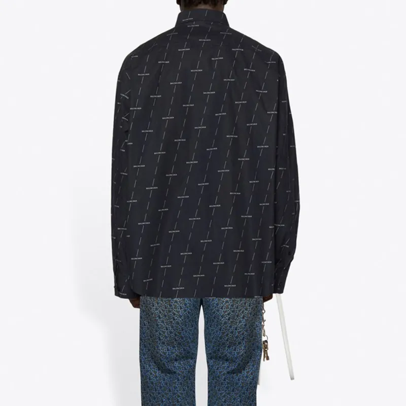 Balenciaga Large Fit Poplin Shirt-5
