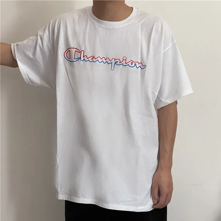 Champion T Shirt US Version Unisex White-4