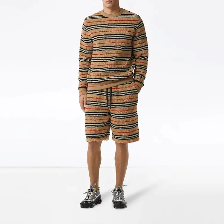Burberry Casual Shorts Men's Beige Brown-4
