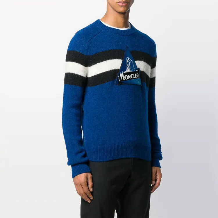 Moncler Sweaters Men Blue-1
