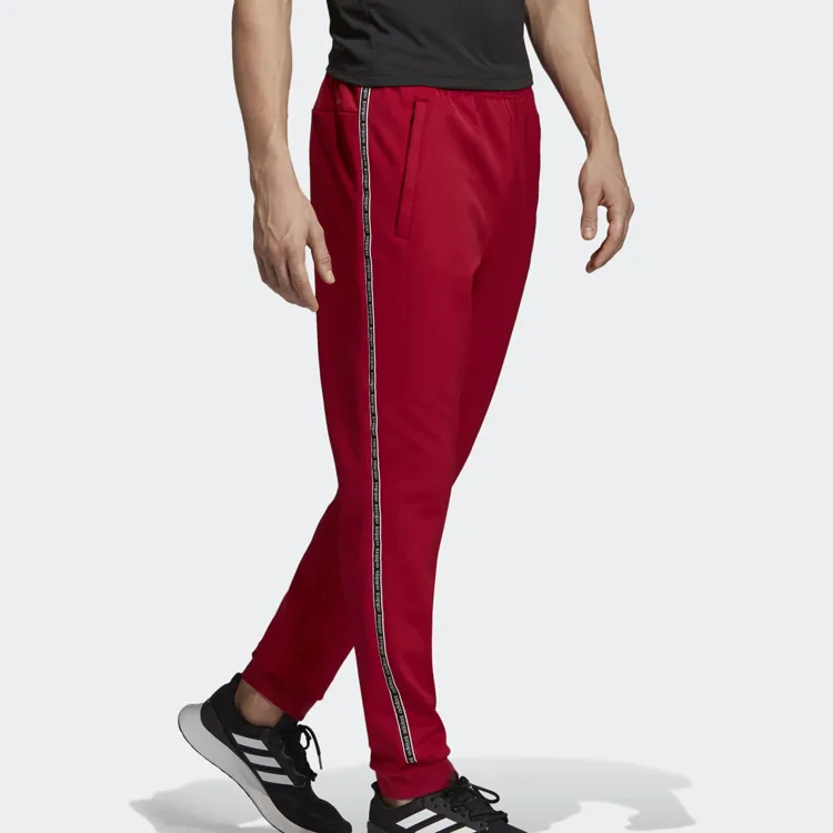Adidas Knitted Sports Pants Men's Red-5