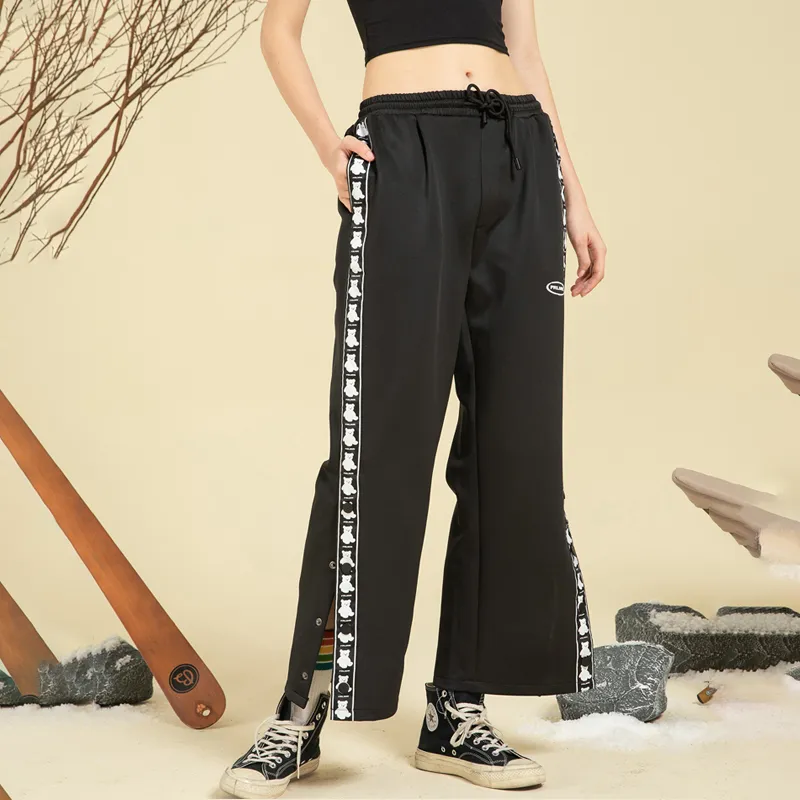 FRLMK Casual Pants Unisex Black-2