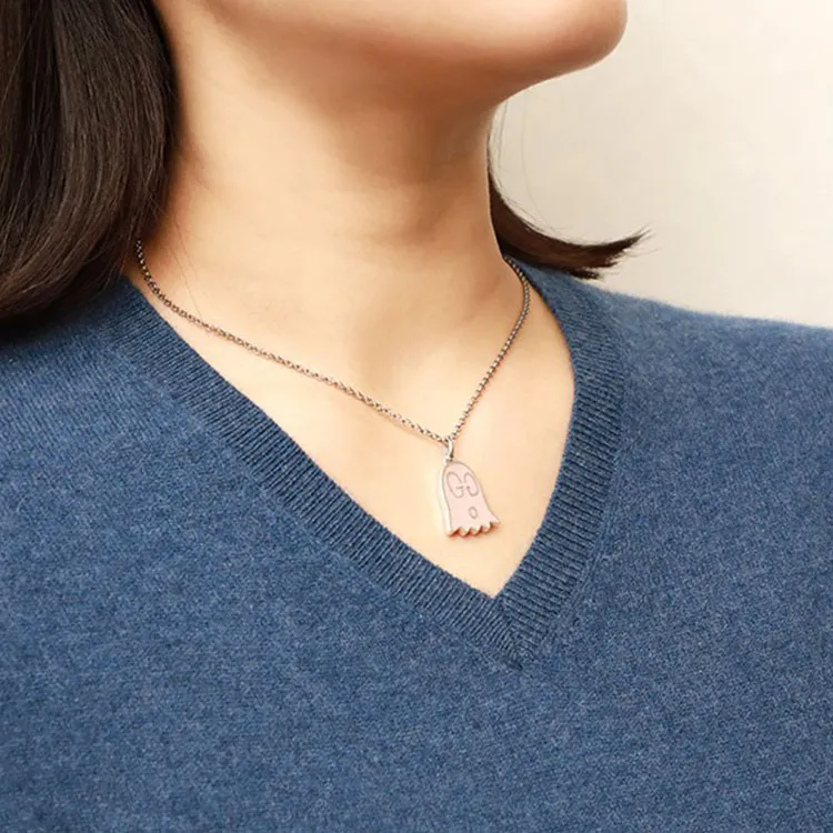 GUCCI 925 Sterling Silver Necklaces Women's-6
