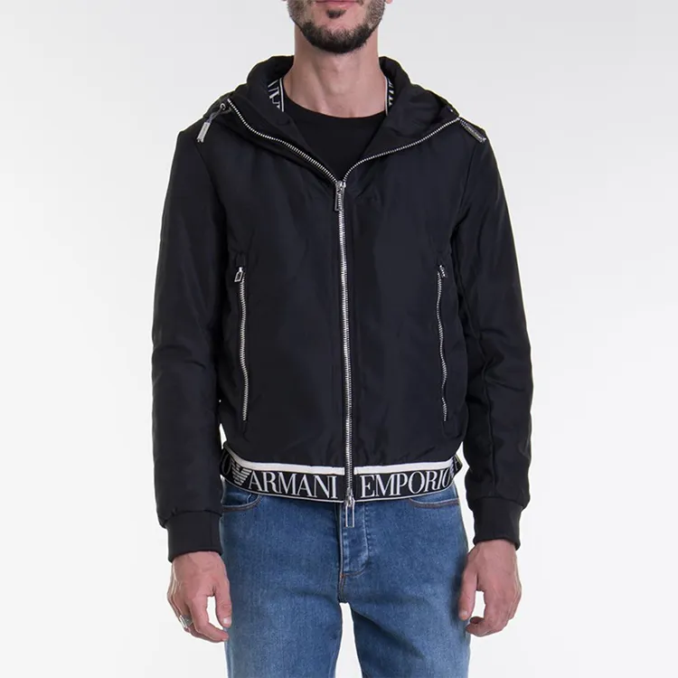 EMPORIO ARMANI Puffer Jacket Men's Black-4