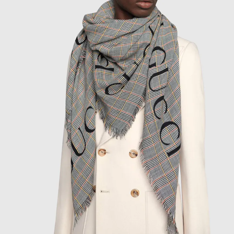 GUCCI Shawls Unisex Multicolor Plaid-2