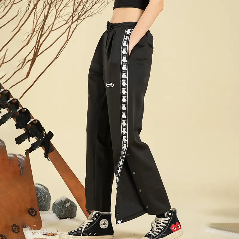 FRLMK Casual Pants Unisex Black-3