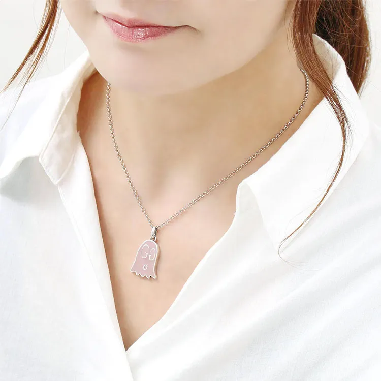 GUCCI 925 Sterling Silver Necklaces Women's-4