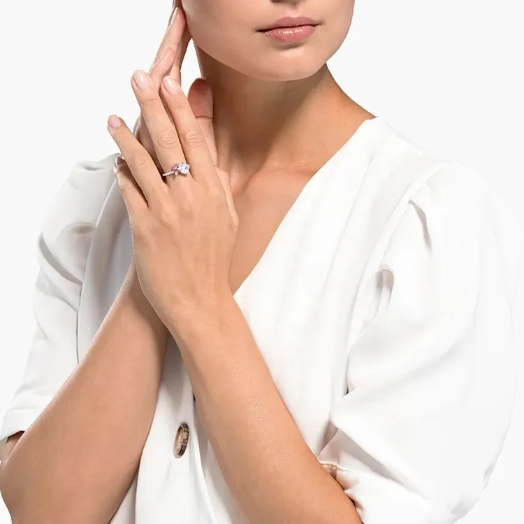 Swarovski Attract Soul Gold Plated Rings Women's-2