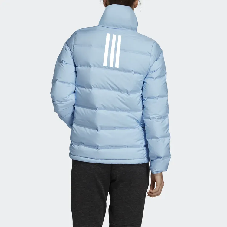 Adidas Down Jackets Women's Glossy Finish Blue-4