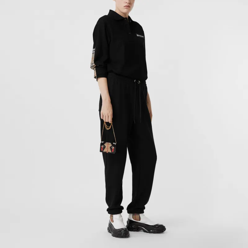 Burberry Polo Shirt Women's Black-4
