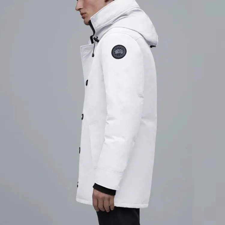 Canada Goose Black Mark Down Jacket Men's Polaris White-3