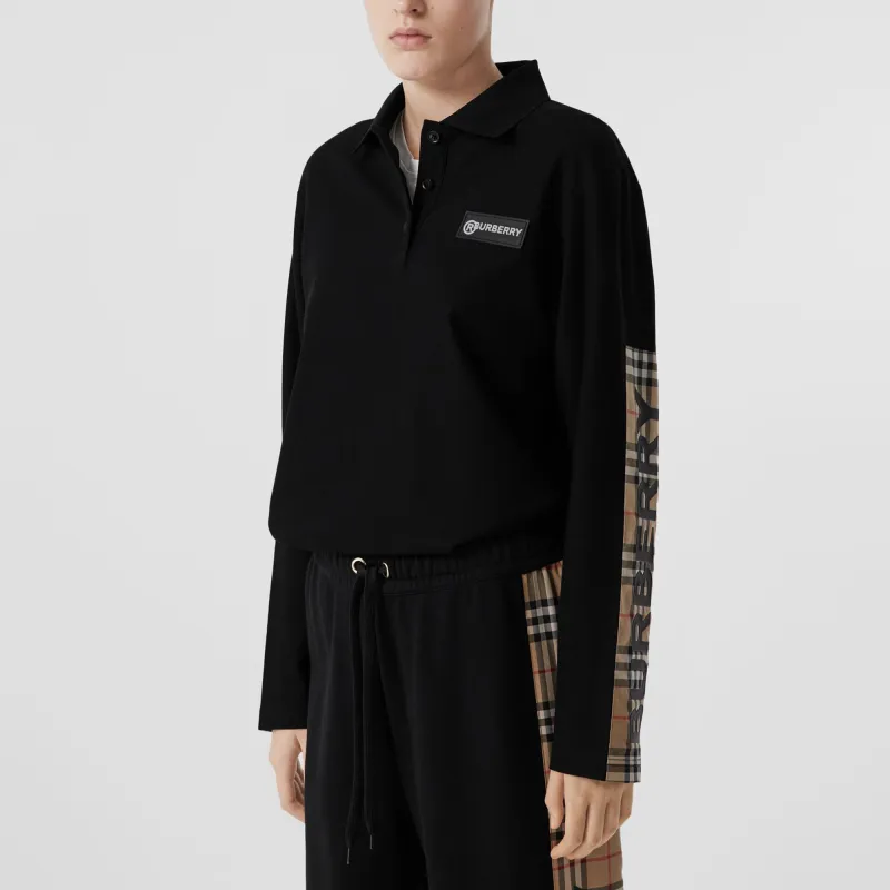 Burberry Polo Shirt Women's Black-2