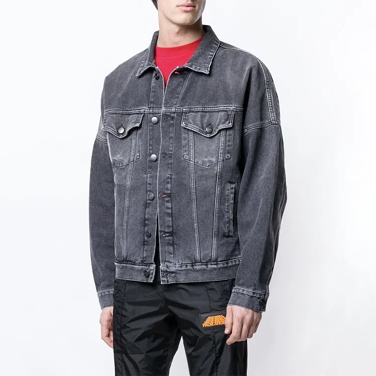 PALM ANGELS Denim Jackets Men Black-2