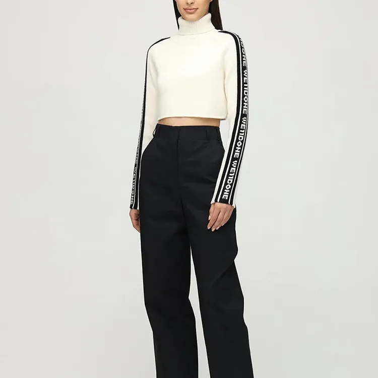 WE11DONE Slim Fit Sweater Women's White-2