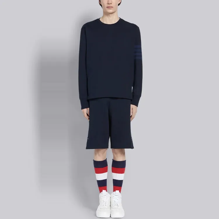 THOM BROWNE 4 Bar Crewneck T Shirt-2
