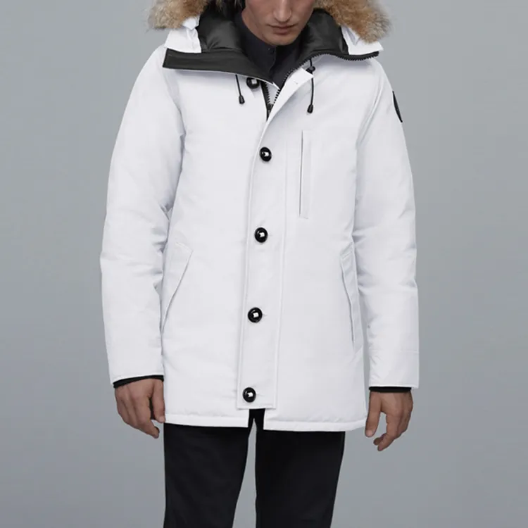 Canada Goose Black Mark Down Jacket Men's Polaris White-1