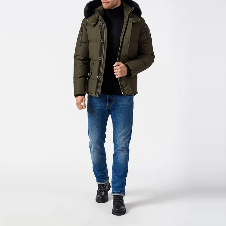 Moose Knuckles Down Jackets Men Army Green-3