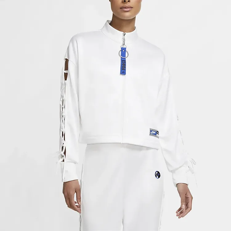 Nike Cropped Coats Women's White-1