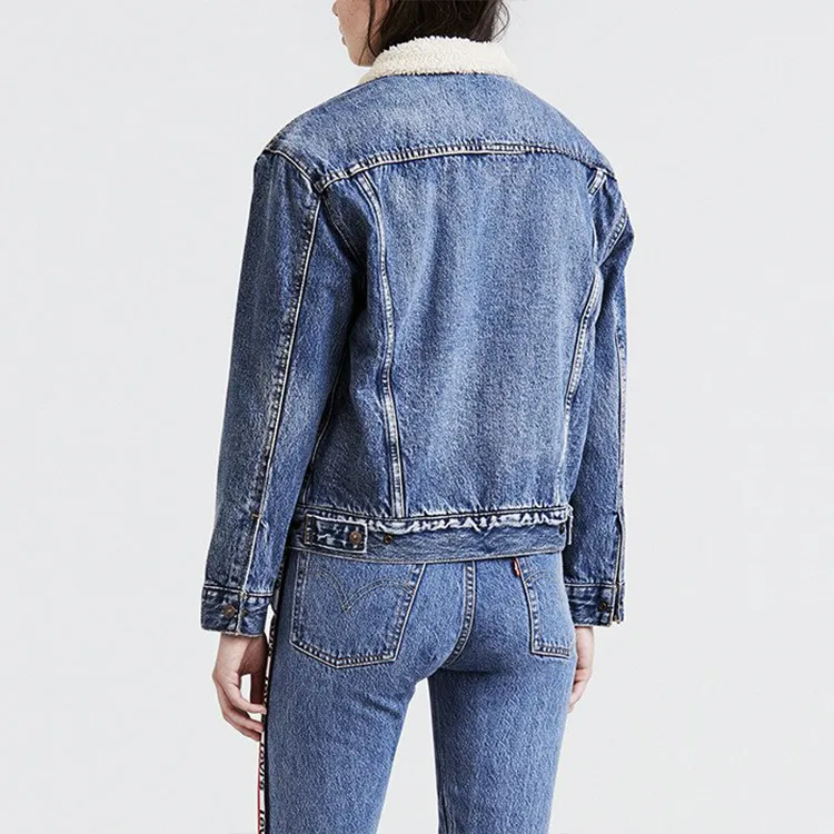Levi's Velvet feel Coat Women's Blue-2