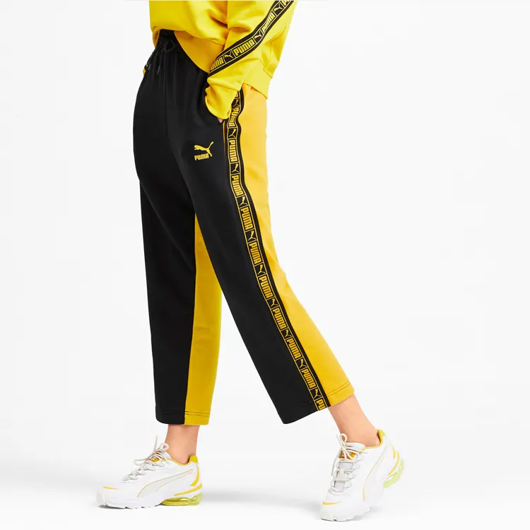 PUMA Knitted Sports Pants Women's Sulfur Yellow-2