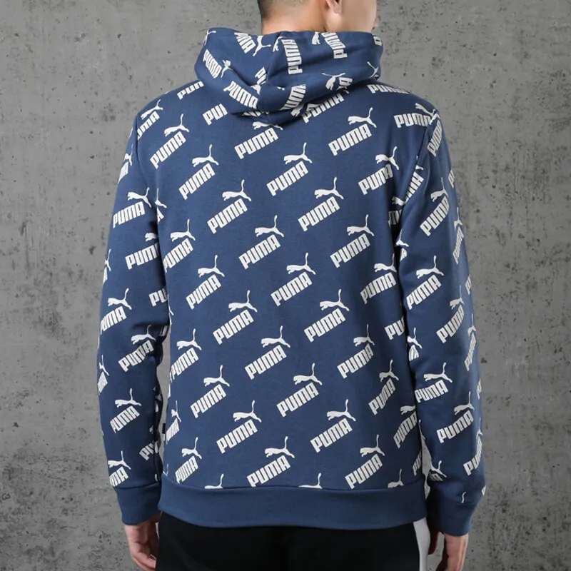PUMA AMPLIFIED AOP Sweatshirts Men Dark Denim Blue-3
