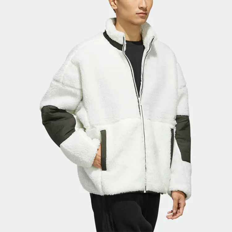 Adidas Velvet Jackets Men White-5