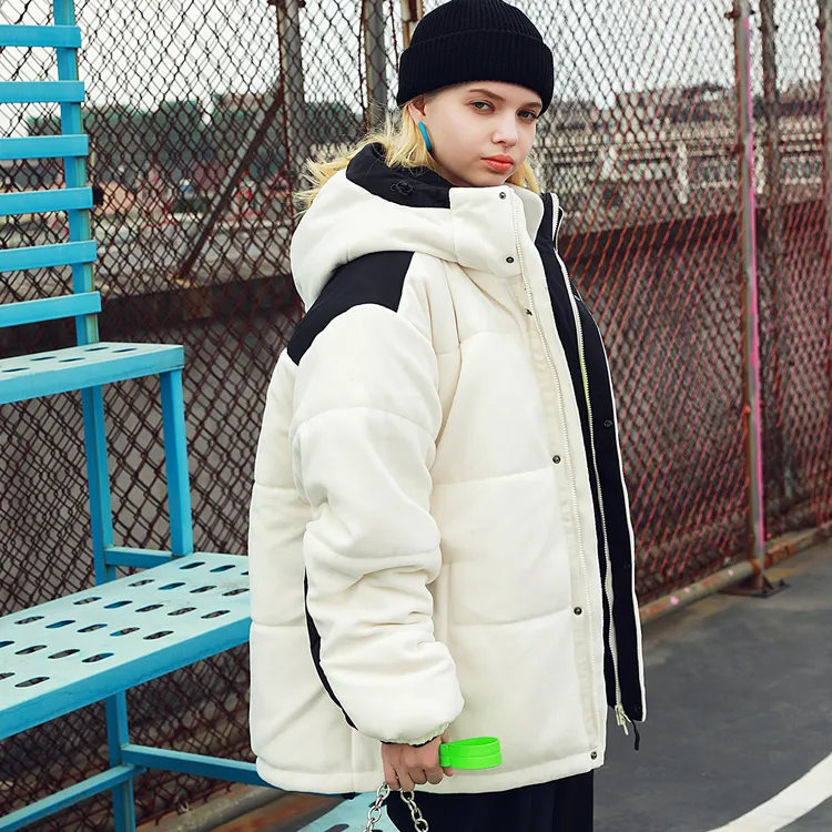 Nerdy Puffer Jackets Unisex Ivory-2