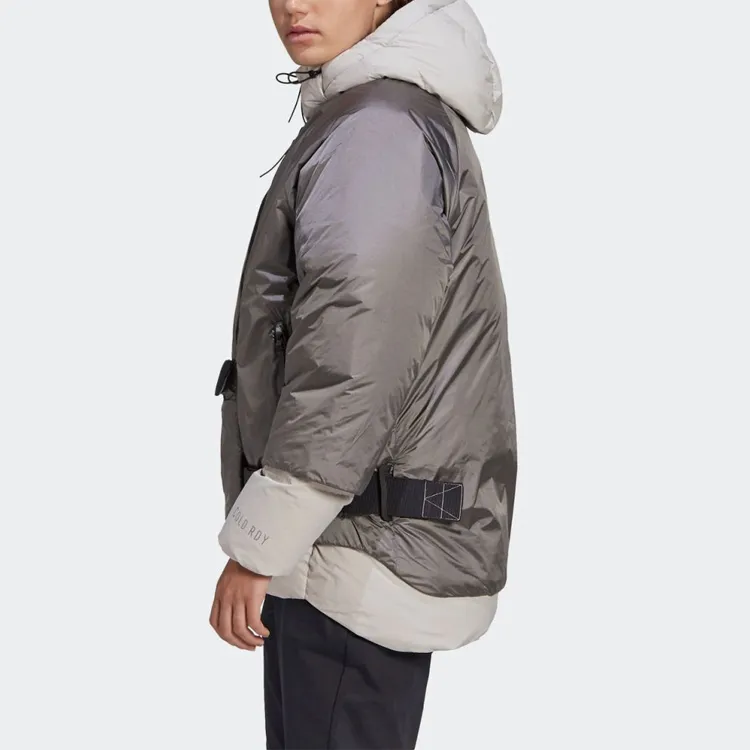 Adidas Down Jackets Women's Metallic Gray-6