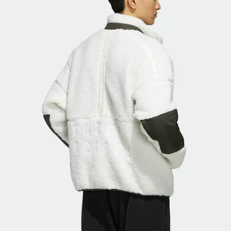 Adidas Velvet Jackets Men White-3