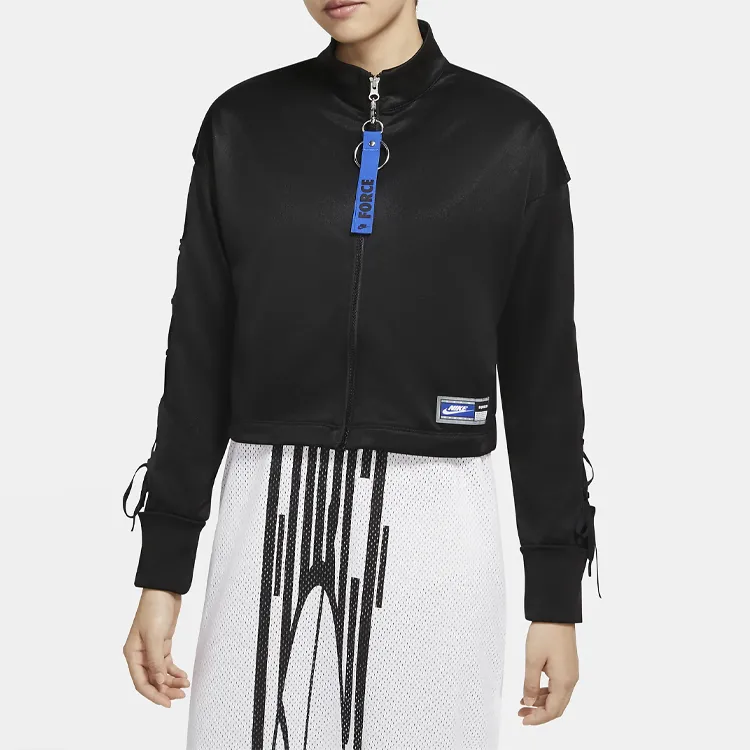 Nike Cropped Coats Women's Black-3