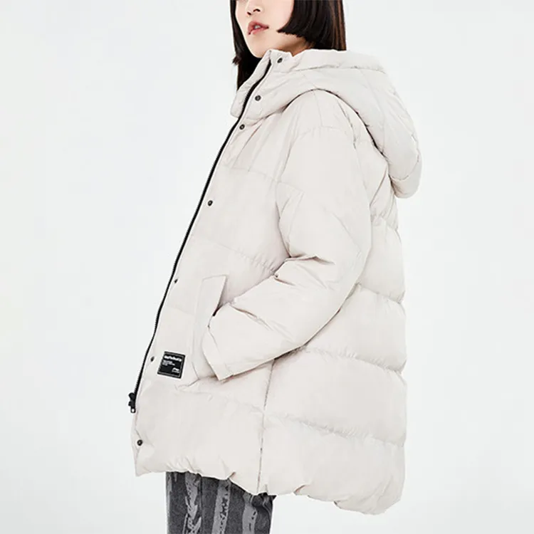 LINING Down Jackets Women's Cloud Rain Gray-3