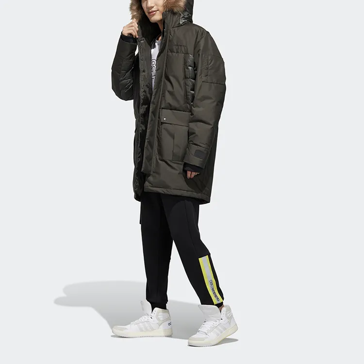 Adidas Neo Down Jacket Men's Dark Earthy Brown-5