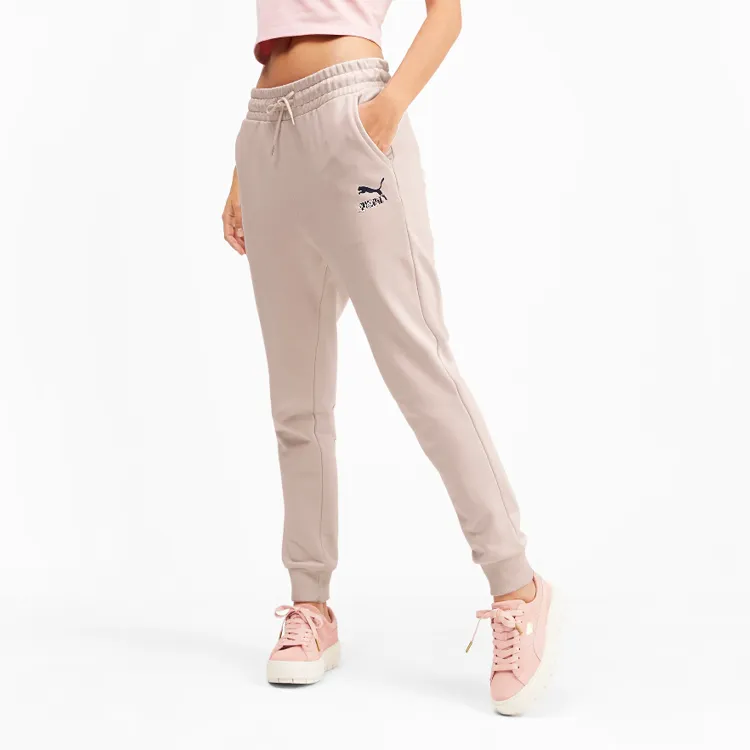 PUMA Knitted Sweatpants Women's Pink-2