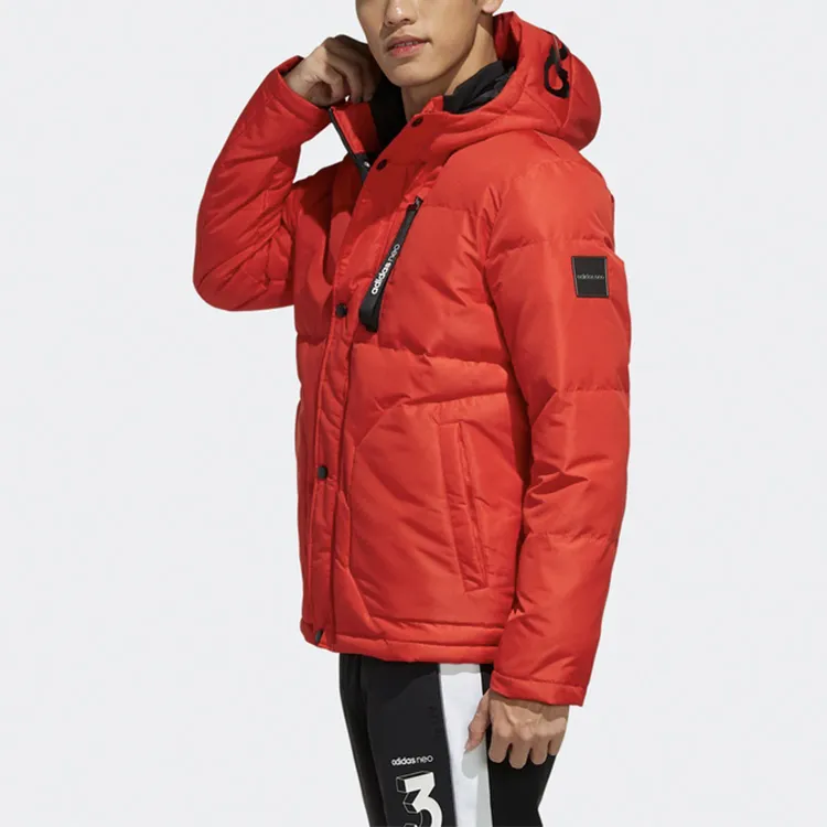 Adidas Neo Puffer Jacket Winter Men's Light Scarlet-5