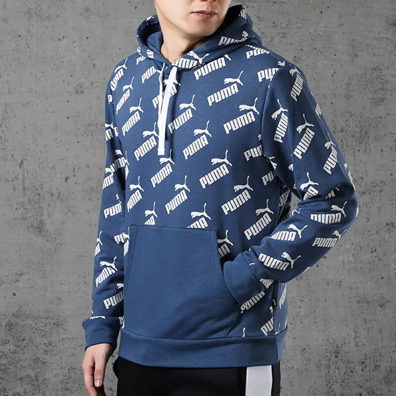 PUMA AMPLIFIED AOP Sweatshirts Men Dark Denim Blue-4