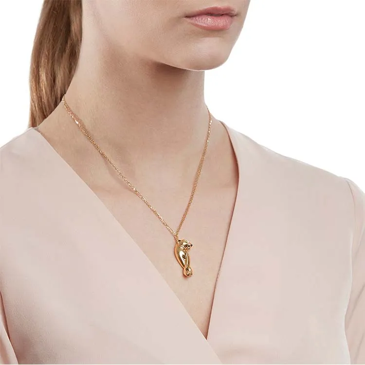CARTIER Cheetah Collection Karat Gold Necklaces Women's Gold-1