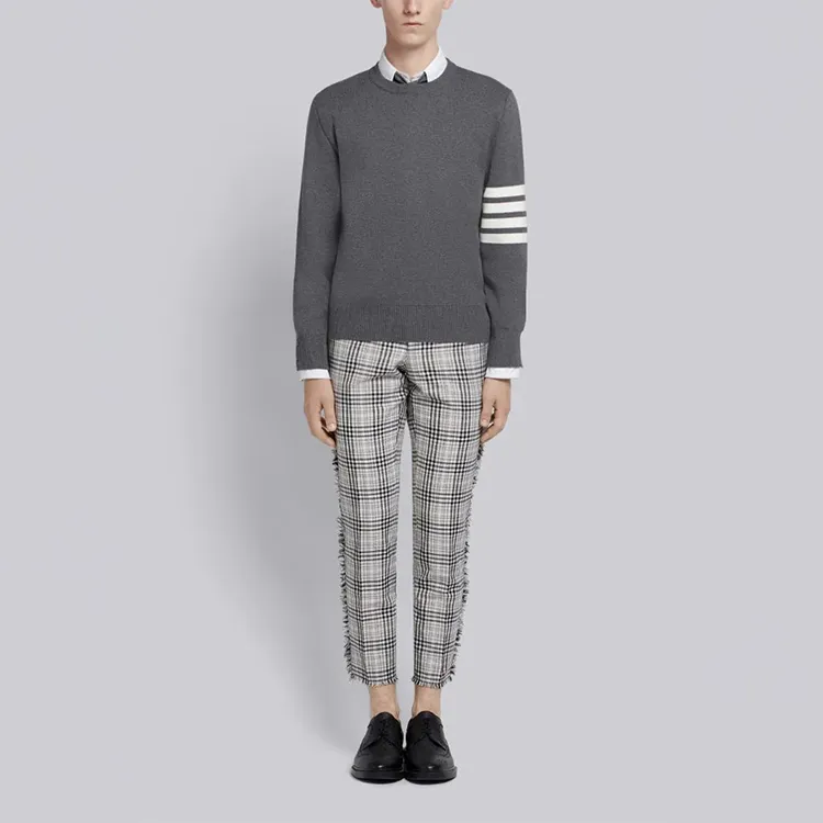 THOM BROWNE 4 Bar Crewneck Jumper-3
